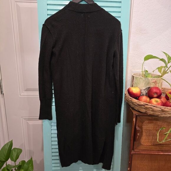 Women's Black Open-Front Cardigan - Picture 2 of 5